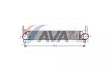 Chłodnica powietrza doładowującego - intercooler AVA CLEVER CHOICE STA4039