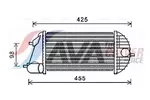 Chłodnica powietrza doładowującego - intercooler AVA CLEVER CHOICE SZA4123