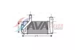 Chłodnica powietrza doładowującego - intercooler AVA CLEVER CHOICE TO4566