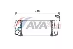 Chłodnica powietrza doładowującego - intercooler AVA CLEVER CHOICE TO4668