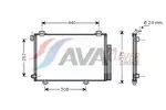 Chłodnica klimatyzacji - skraplacz AVA CLEVER CHOICE TO5267D