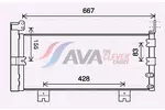 Chłodnica klimatyzacji - skraplacz AVA CLEVER CHOICE TO5728D