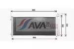 Chłodnica klimatyzacji - skraplacz AVA CLEVER CHOICE TO5786D