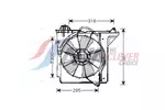 Wentylator chłodnicy silnika AVA CLEVER CHOICE TO7538