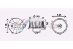Silnik elektryczny, dmuchawa wewnętrzna AVA CLEVER CHOICE TO8735