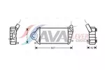 Chłodnica powietrza doładowującego - intercooler AVA CLEVER CHOICE VN4194