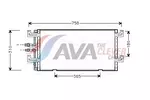 Chłodnica klimatyzacji - skraplacz AVA CLEVER CHOICE VN5145
