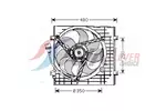 Wentylator chłodnicy silnika AVA CLEVER CHOICE VN7506