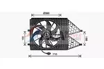 Wentylator chłodnicy silnika AVA CLEVER CHOICE VN7545