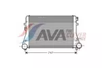 Chłodnica powietrza doładowującego - intercooler AVA CLEVER CHOICE VNA4306