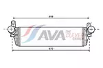 Chłodnica powietrza doładowującego - intercooler AVA CLEVER CHOICE VNA4313