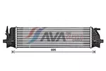 Chłodnica powietrza doładowującego - intercooler AVA CLEVER CHOICE VO4305