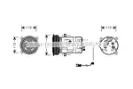 Kompresor klimatyzacji AVA COOLING SYSTEMS OLK290