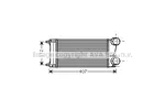 Chłodnica powietrza doładowującego - intercooler AVA COOLING SYSTEMS PE4332