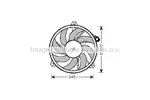 Wentylator chłodnicy silnika AVA COOLING SYSTEMS PE7523