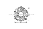 Wentylator chłodnicy silnika AVA COOLING SYSTEMS PE7527