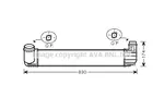 Chłodnica powietrza doładowującego - intercooler AVA COOLING SYSTEMS RT4411