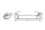 Chłodnica powietrza doładowującego - intercooler AVA COOLING SYSTEMS RT4412