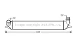 Chłodnica powietrza doładowującego - intercooler AVA COOLING SYSTEMS RT4426