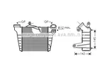 Chłodnica powietrza doładowującego - intercooler AVA COOLING SYSTEMS ST4036