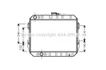 Chłodnica powietrza doładowującego - intercooler AVA COOLING SYSTEMS VW4019