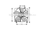 Wentylator chłodnicy silnika AVA COOLING SYSTEMS TO7518