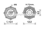 Sprzęgło wiskozowe AVA COOLING SYSTEMS TOC593