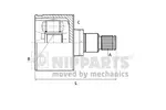 Przegub napędowy - kompletny NIPPARTS N2830902