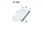 Filtr kabinowy FILTRON K 1401