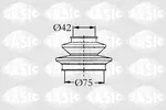 Zestaw osłony przegubu napędowego SASIC 2003401 (Oprawa skrzyni biegów)