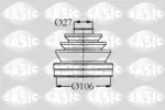 Zestaw osłony przegubu napędowego SASIC 2003407 (Od strony koła)