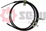 Linka hamulca postojowego SEIM 554946 (Z tyłu z lewej)
