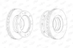 Tarcza hamulcowa BERAL BCR110A