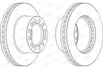 Tarcza hamulcowa BERAL BCR204A