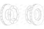 Tarcza hamulcowa BERAL BCR206A