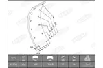 Szczęki hamulcowe hamulca bębnowego - komplet BERAL 1971623206016425