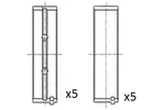 Panewki wału korbowego FAI AUTOPARTS BM1011-STD