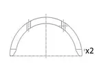 Panewki wału korbowego FAI AUTOPARTS BT3001-STD