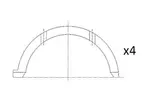 Panewki wału korbowego FAI AUTOPARTS BT3005-STD