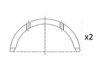 Panewki wału korbowego FAI AUTOPARTS BT3006-STD