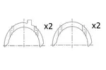 Panewki wału korbowego FAI AUTOPARTS BT3016-STD