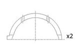 Panewki wału korbowego FAI AUTOPARTS BT3044-STD