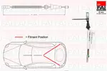 Linka hamulca postojowego FAI AUTOPARTS FBC0079