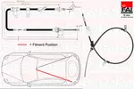 Linka hamulca postojowego FAI AUTOPARTS FBC0102