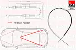 Linka hamulca postojowego FAI AUTOPARTS FBC0115