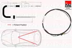 Linka hamulca postojowego FAI AUTOPARTS FBC0149