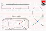 Linka hamulca postojowego FAI AUTOPARTS FBC0173