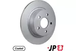 Tarcza hamulcowa JP GROUP 1563201800 (Oś tylna)