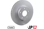 Tarcza hamulcowa JP GROUP 3863102300 (Oś przednia)