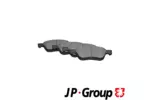 Klocki hamulcowe - komplet JP GROUP 4063600610 (Oś przednia)